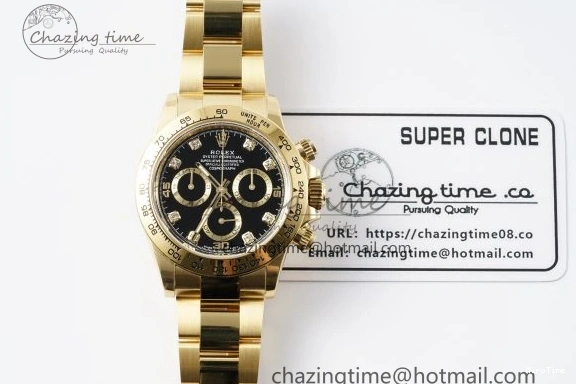 MiroTime 0228 Daytona 116508 BTF 1:1 Best Edition Black Diamonds Dial on YG Bracelet SA Sporty 2151